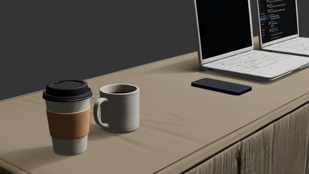 【3DCGセット】令和のオフィス 商用利用可