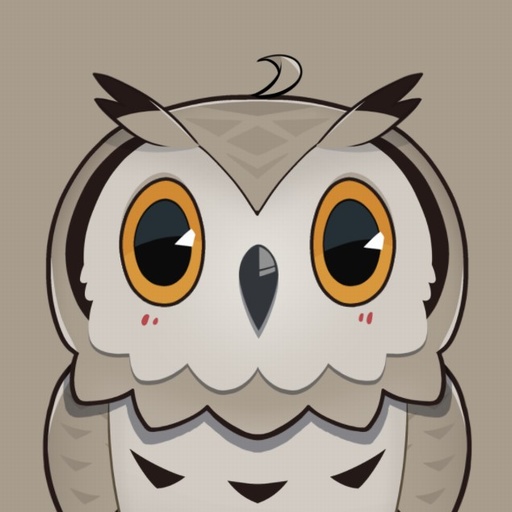 【汎用モデル】丸っこい ミミズク