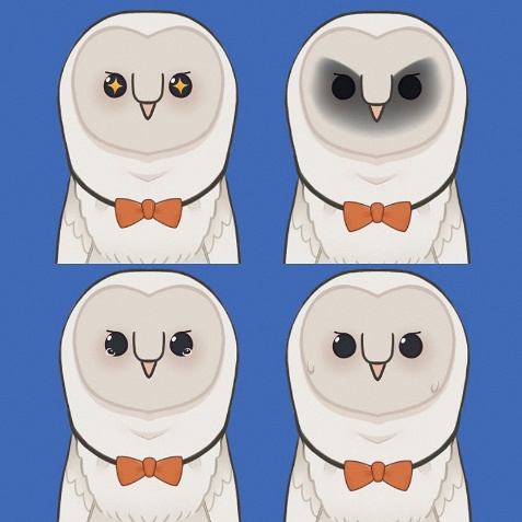 【汎用モデル】ゆるい メンフクロウ