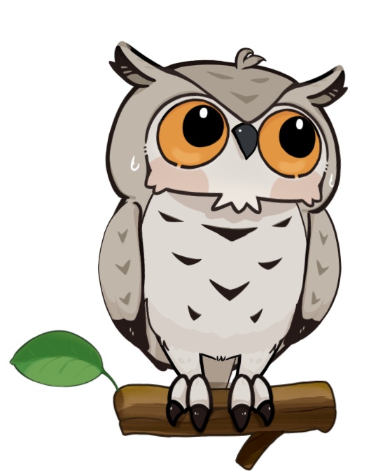 【汎用モデル】くりくり目な ミミズク / ふくろう