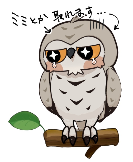 【汎用モデル】くりくり目な ミミズク / ふくろう