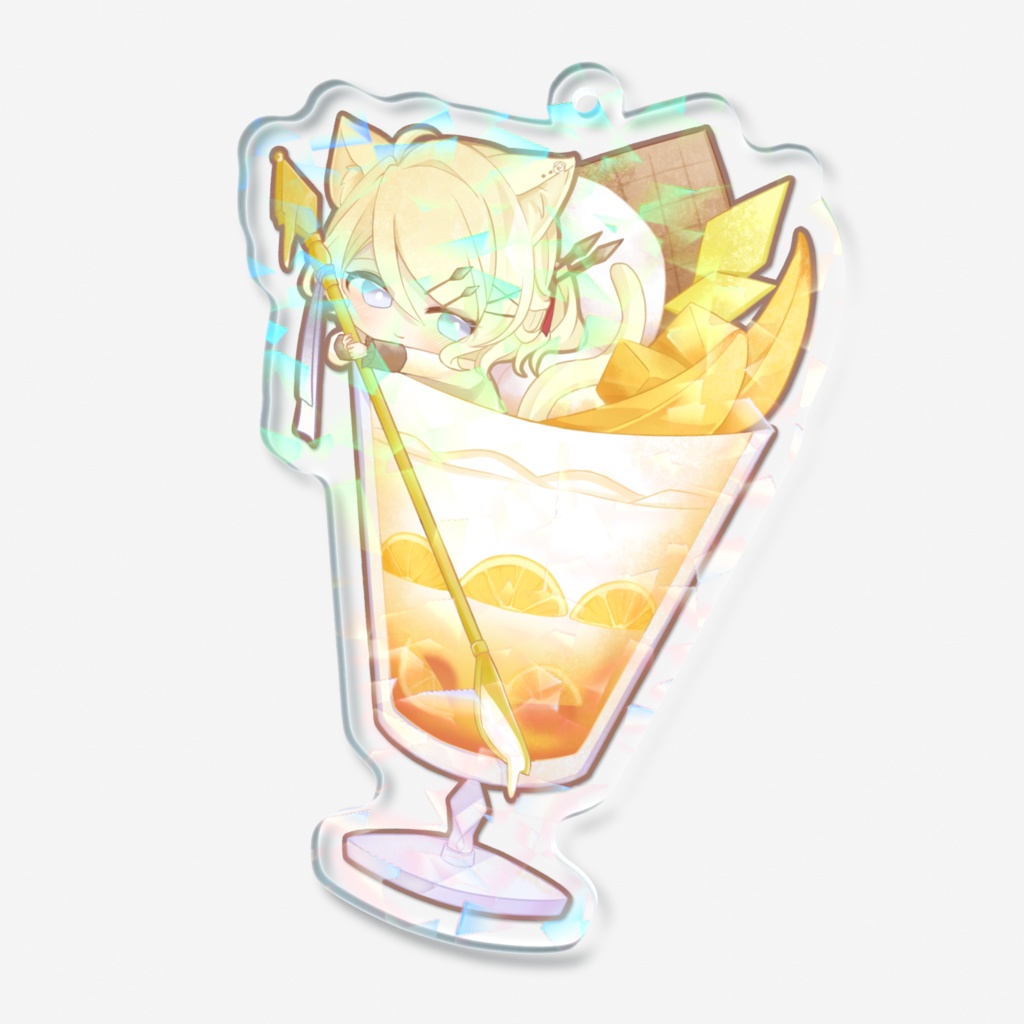 ホログラムアクリルキーホルダー パフェVer.