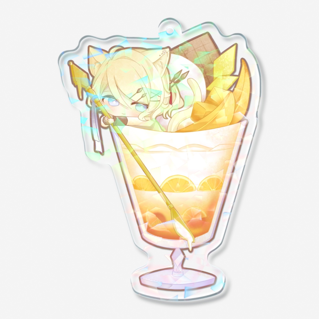 ホログラムアクリルキーホルダー パフェVer.