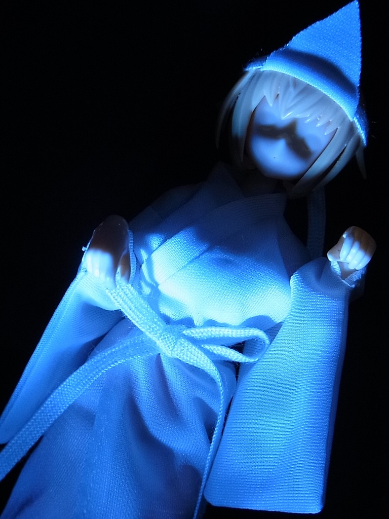 ◆ 白衣(びゃくえ)◆長襦袢・幽霊・雪女などにどうぞ◆1/12サイズ布服◆