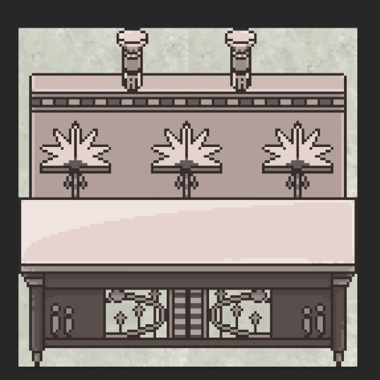 【エネアド】オシリスの部屋(セピアカラー)【ピクリエ用 店舗素材】