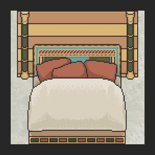 【エネアド】ホルスの寝台【ピクリエ用 店舗素材】