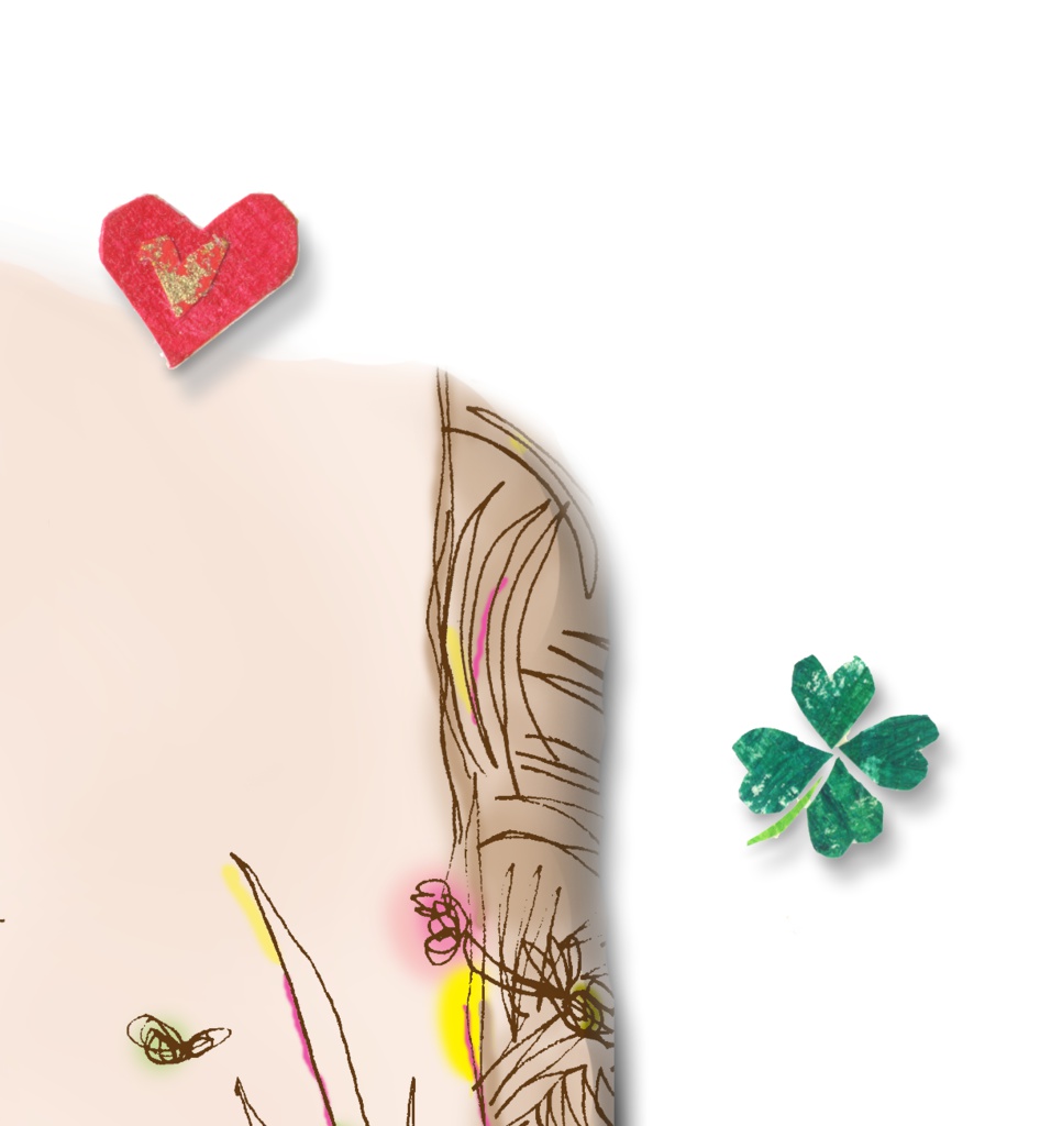 くまとにわとりTシャツ