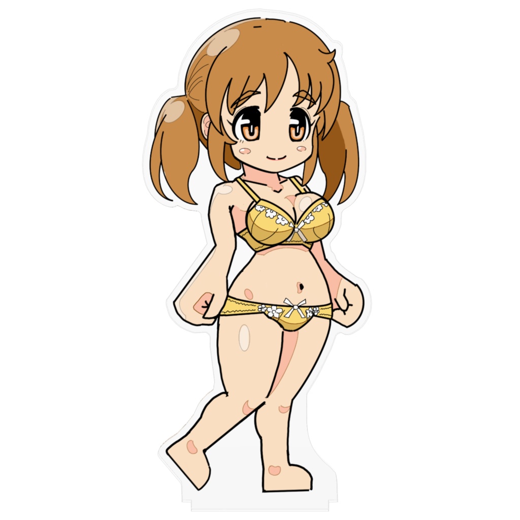 でっかいあいりちゃん下着(きいろーしろ)