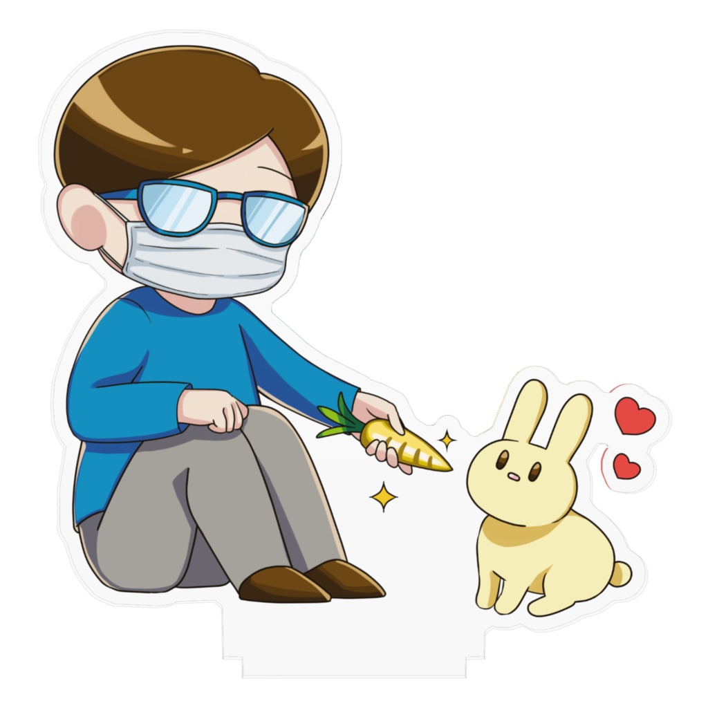 ウサギと紳士(アクリルスタンド)