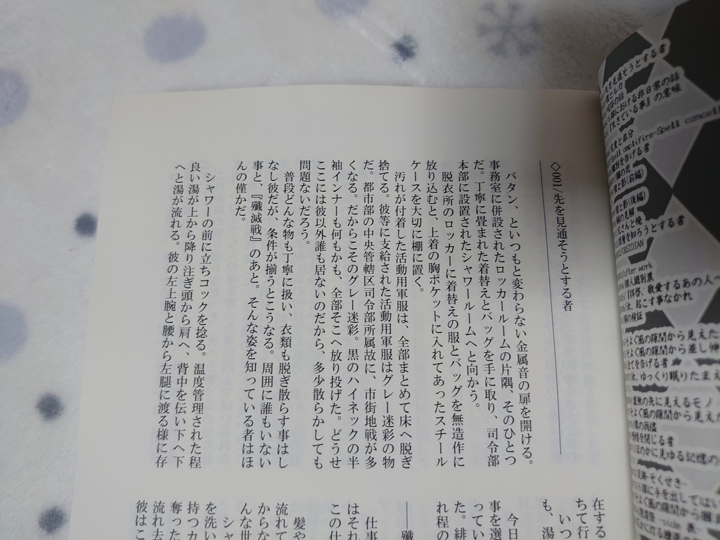 『この小さな世界の構成者達へ』本編紙媒体版
