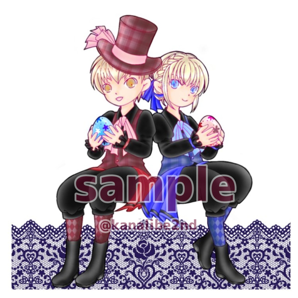 このちい/イースター風アクリルスタンド