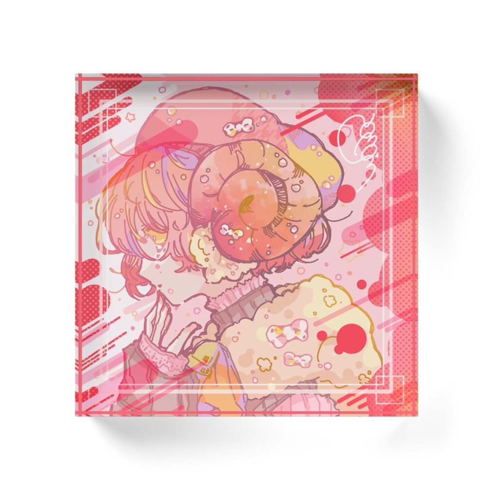 夢見ルひつじ - 夜更け アクリルブロック