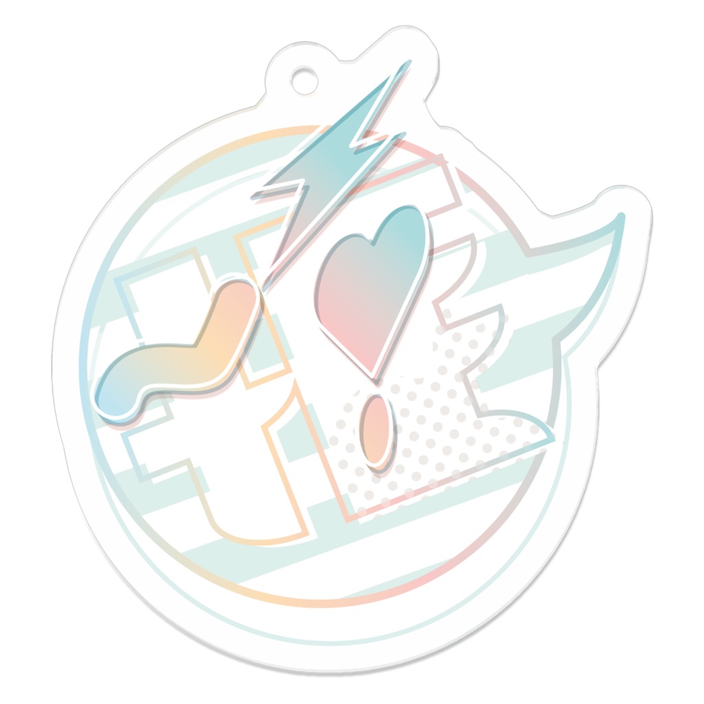 推し!♡ロゴ アクリルキーホルダー(全20種)