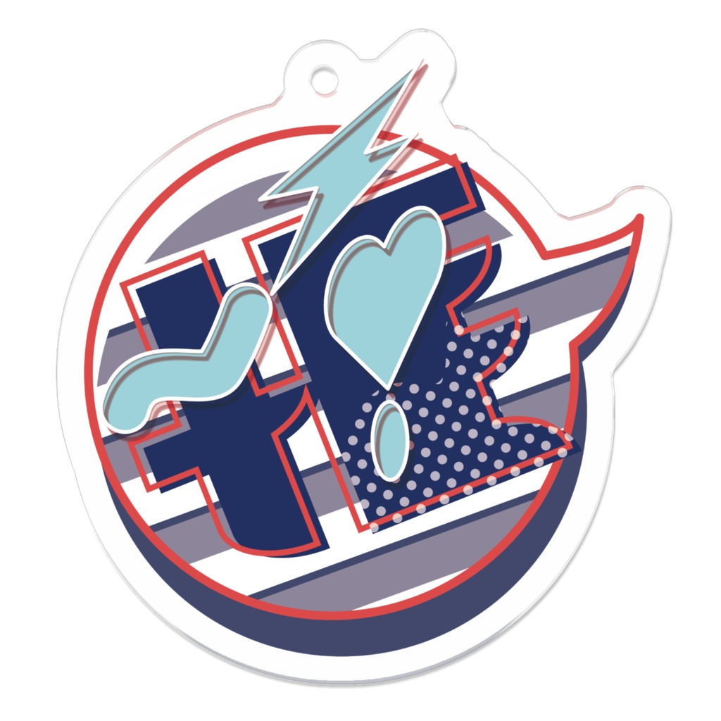 推し!♡ロゴ アクリルキーホルダー(全20種)