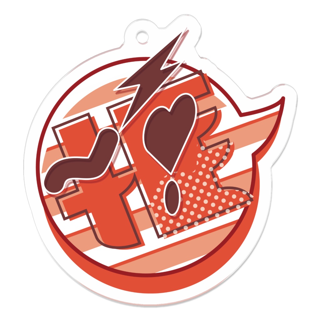 推し!♡ロゴ アクリルキーホルダー(全20種)