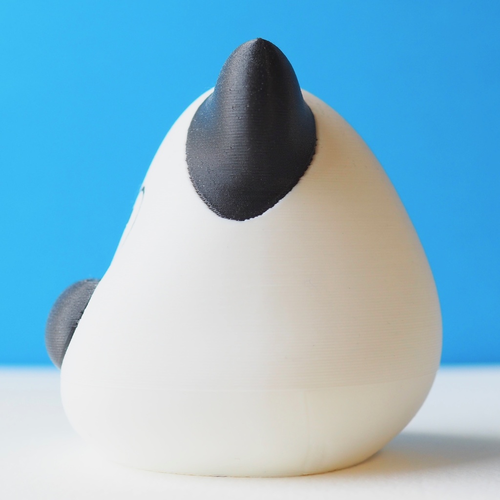 しろくまミニオブジェ(黒ぶち)