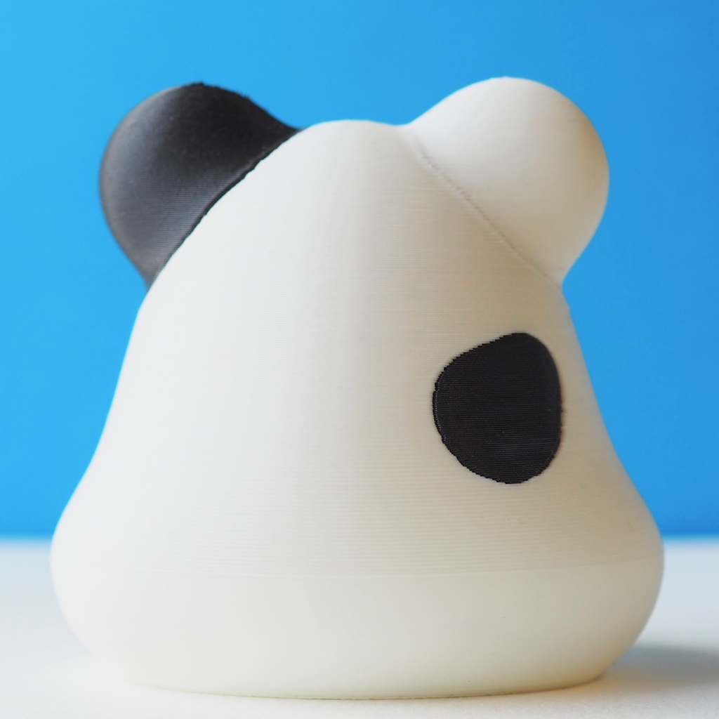 しろくまミニオブジェ(黒ぶち)