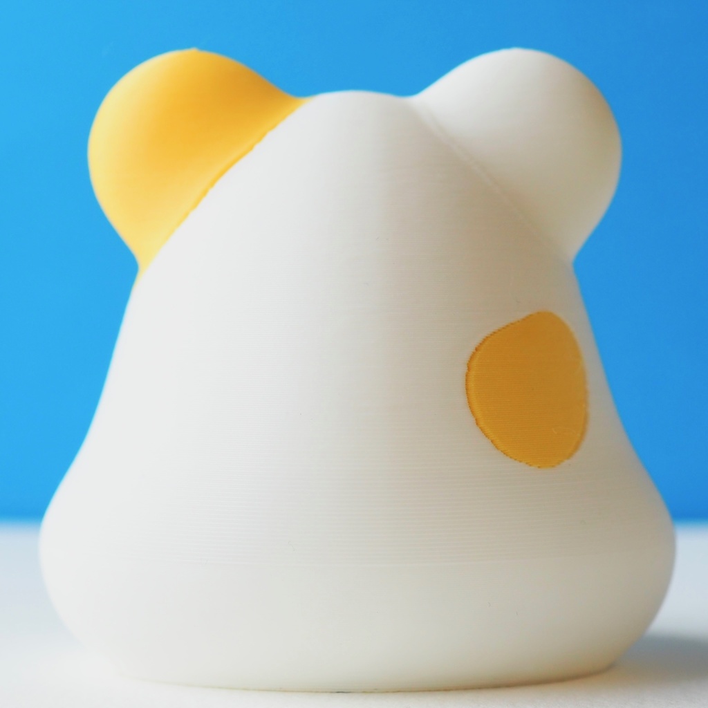 しろくまミニオブジェ(黄ぶち)