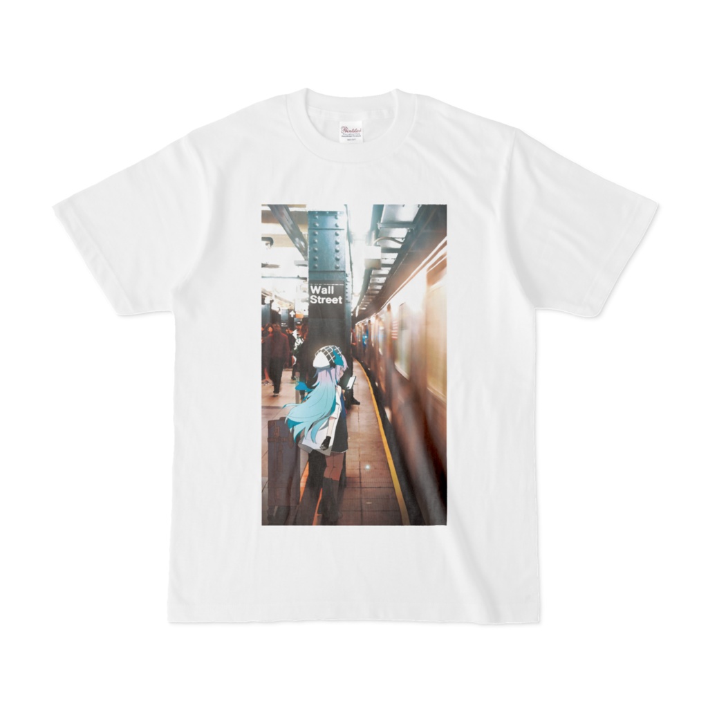 駅のホームのユウラン-Tシャツ