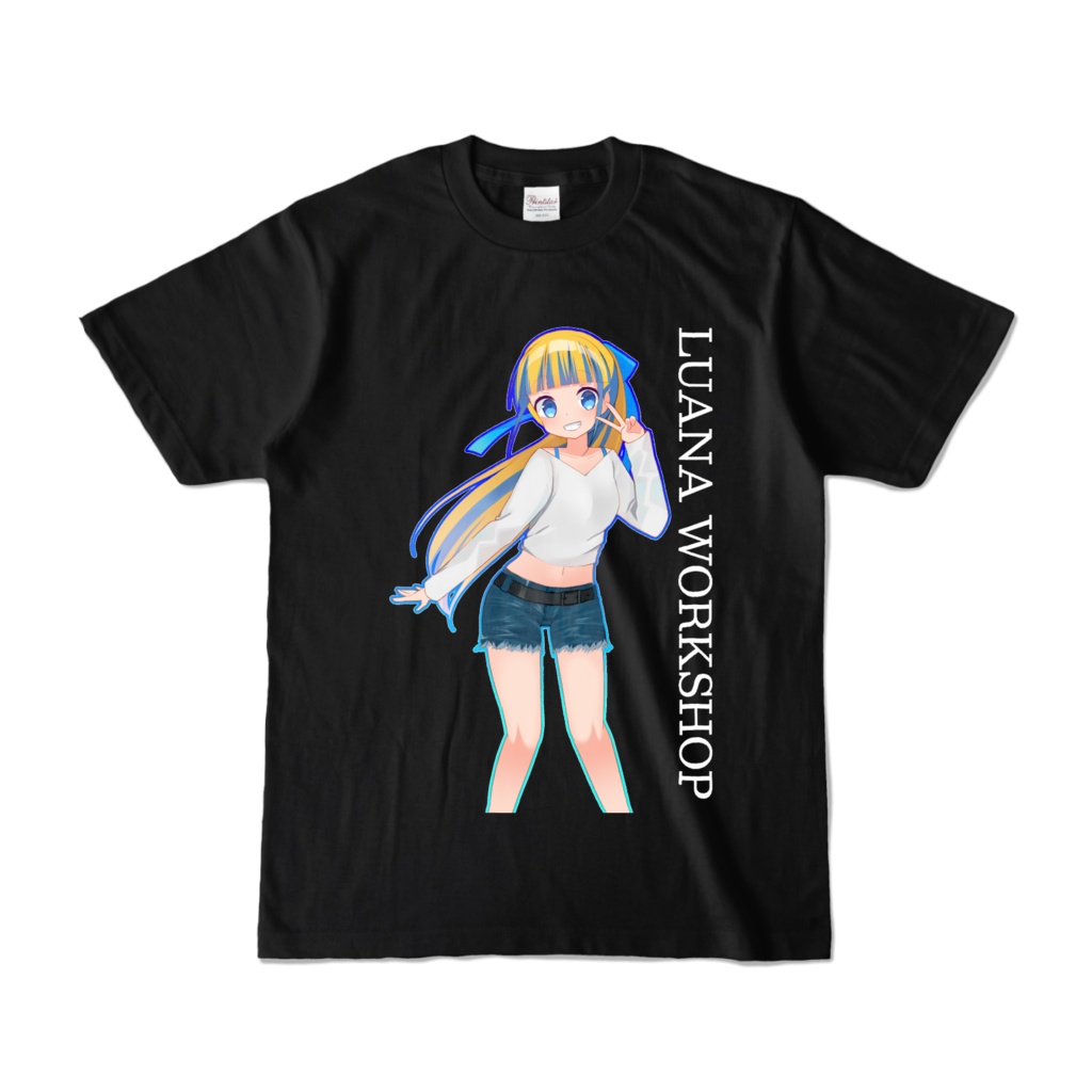 Luana Workshop キャラクター Tシャツ 黒