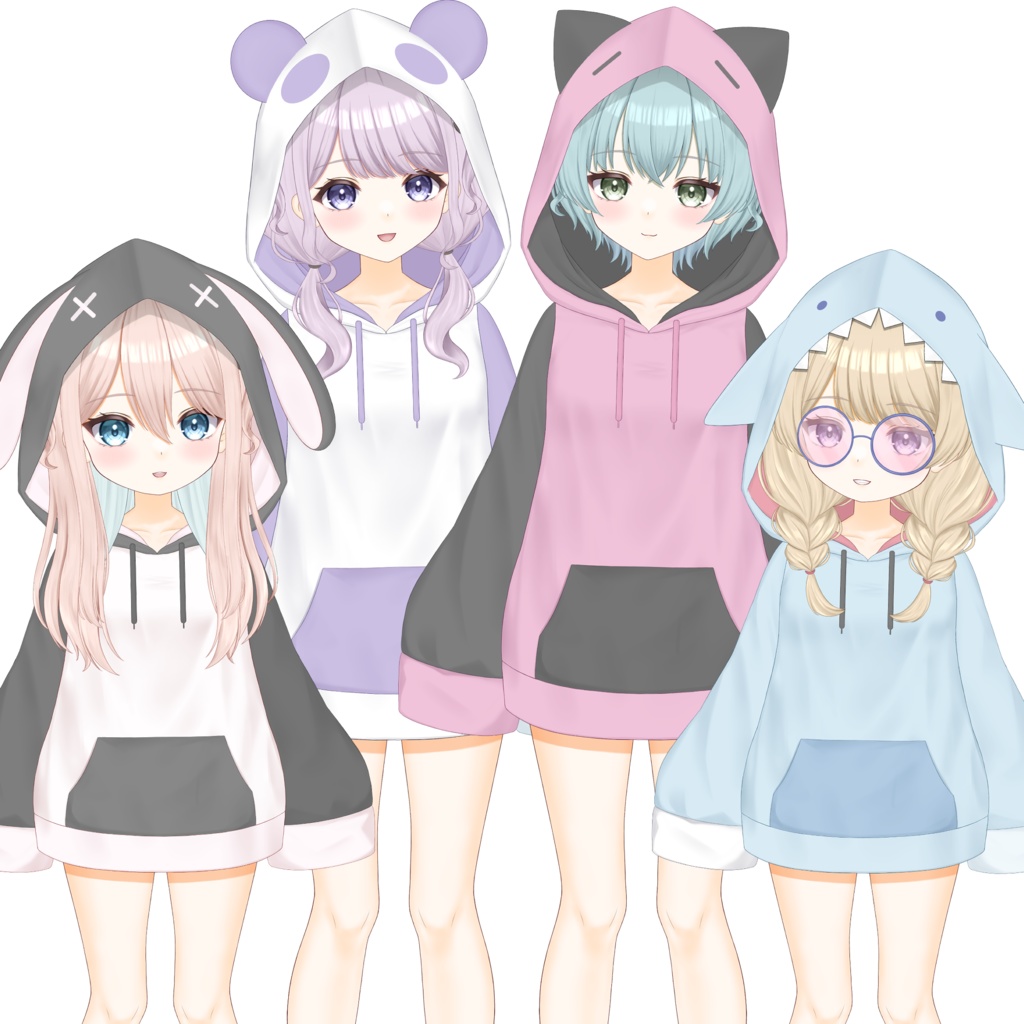 【VTS/nizimaLIVE対応】カスタム汎用モデル4【Live2Dモデル】