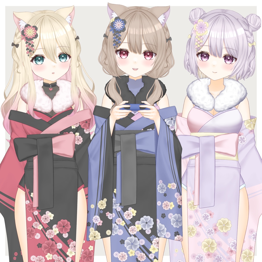 【VTS/nizimaLIVE対応】カスタム汎用モデル6【Live2Dモデル】