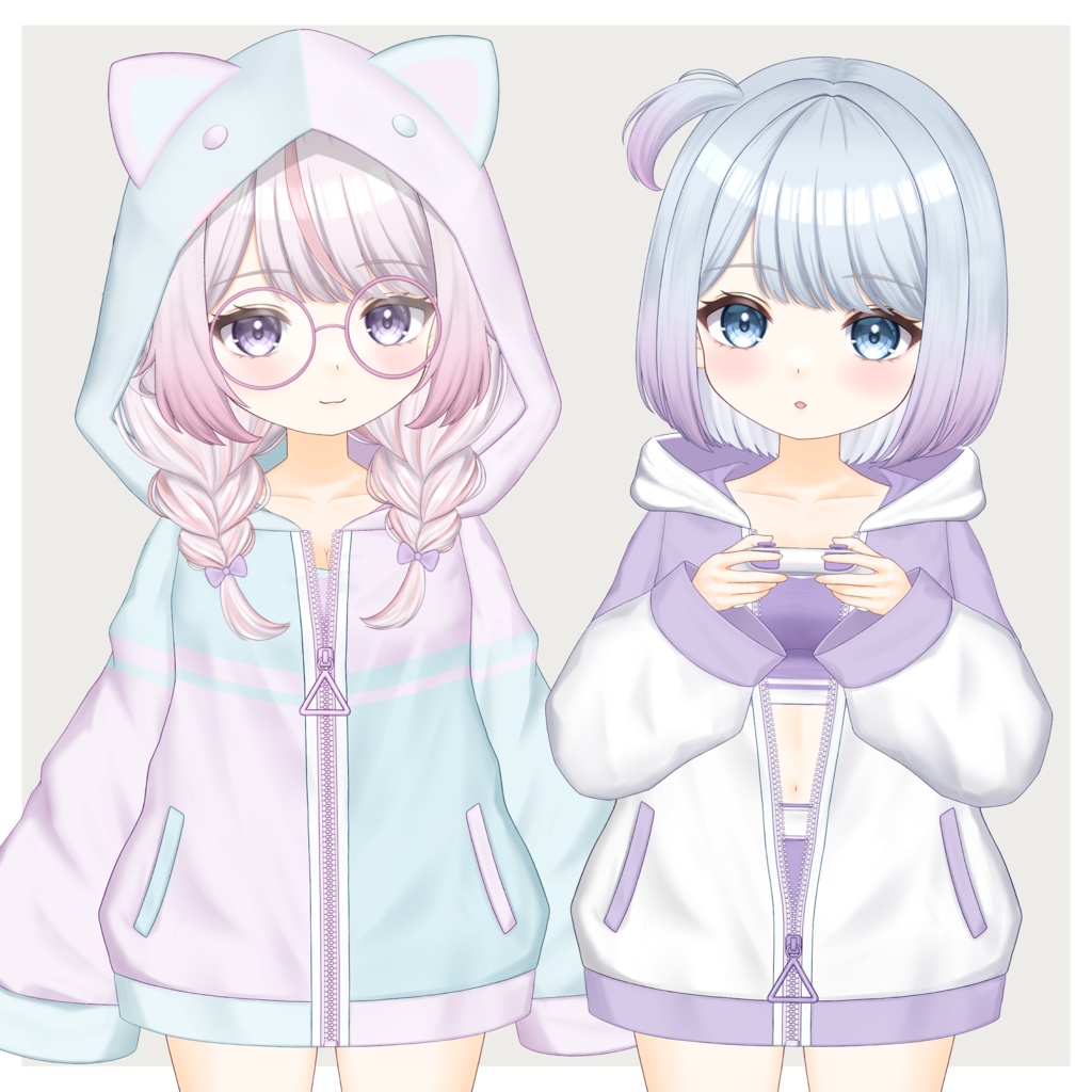 【VTS/nizimaLIVE対応】カスタム汎用モデル7【Live2Dモデル】