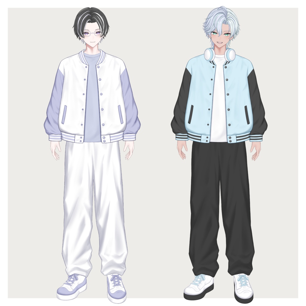 【VTS/nizimaLIVE対応】カスタム汎用男性モデル2【Live2Dモデル】