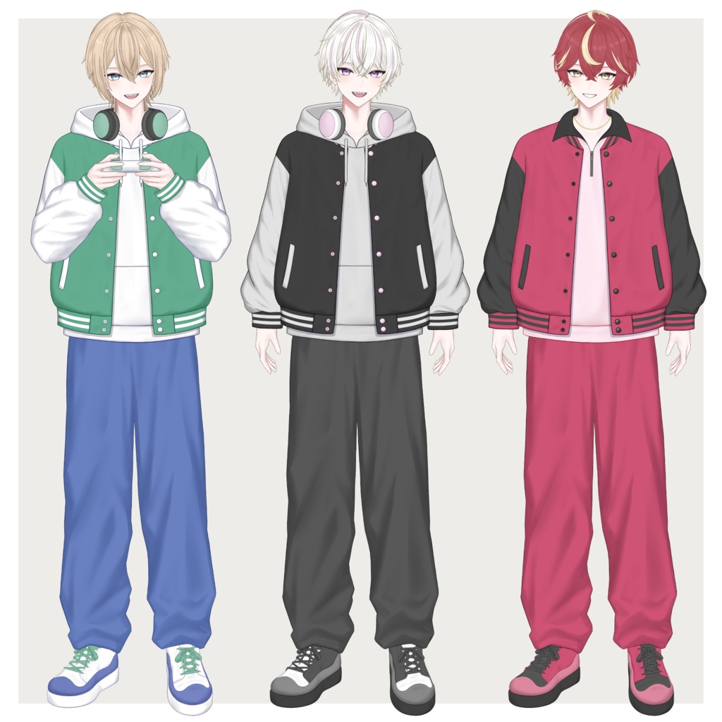 【VTS/nizimaLIVE対応】カスタム汎用男性モデル2【Live2Dモデル】