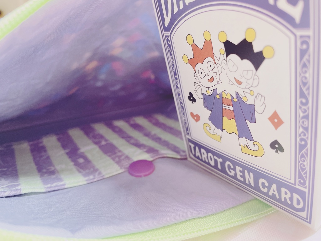 クリアポケット付きミニサコッシュ