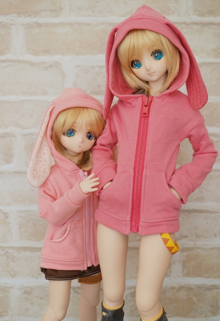 MDD ジッパー付うさっこパーカー