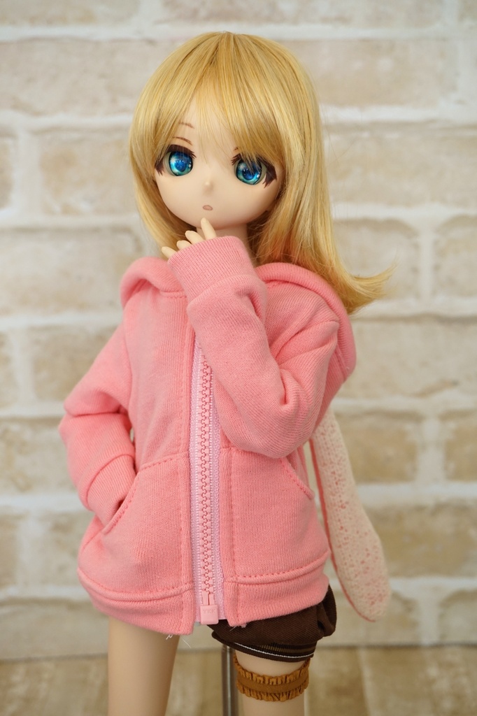 MDD ジッパー付うさっこパーカー
