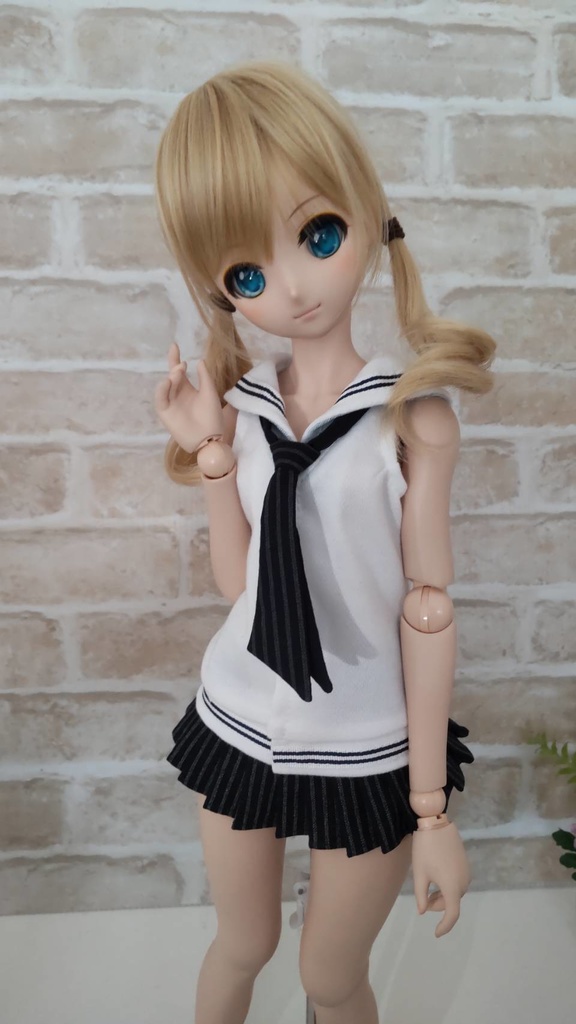 DD ノースリーブゆったりセーラー（白）