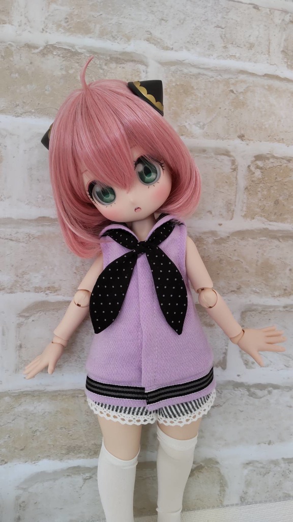 MDD　ノースリーブゆったりセーラー（パープル）