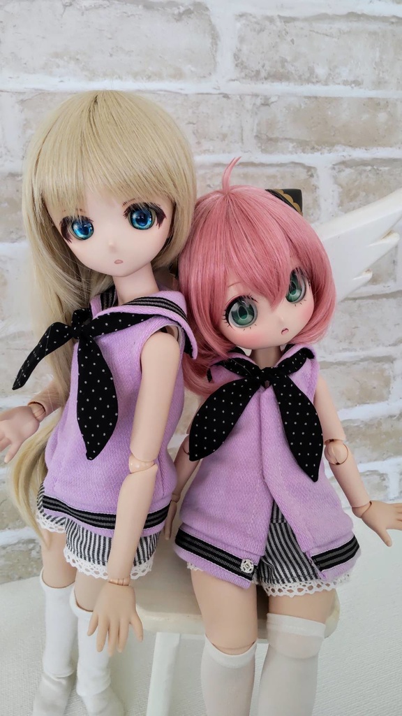 MDD　ノースリーブゆったりセーラー（パープル）