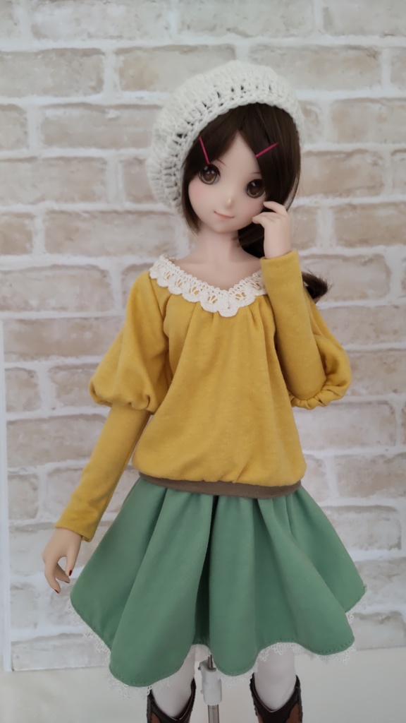 DD マスタードパフスリーブセット