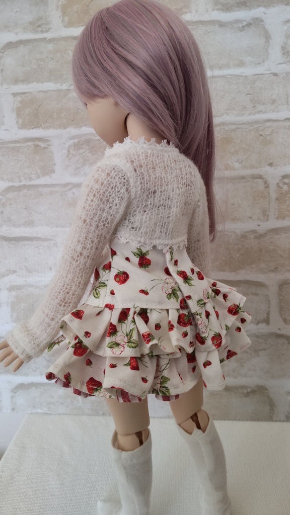 MDDいちごの三段フリルワンピースセット