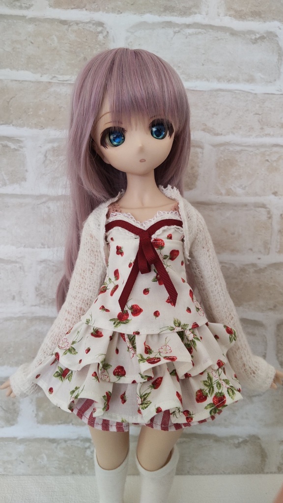 MDDいちごの三段フリルワンピースセット