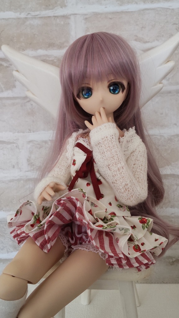MDDいちごの三段フリルワンピースセット