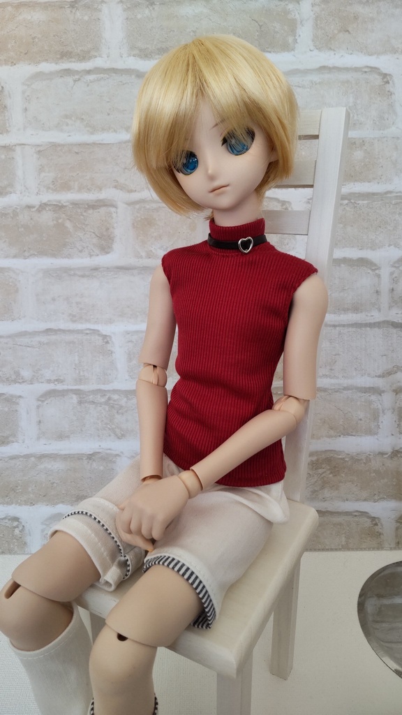 赤と白のショートジャケットセット