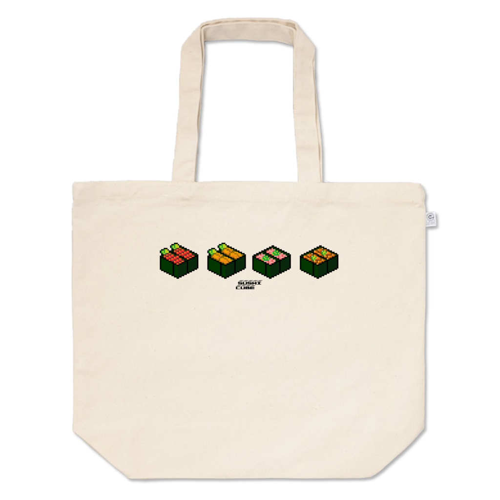 トートバッグL 「SUSHI CUBE [type02]  / 軍艦4種」