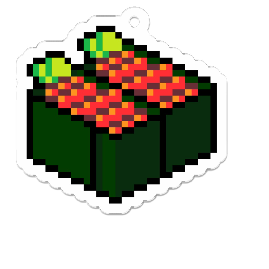 アクリルキーホルダー / イクラ軍艦BIG (SUSHI CUBE)