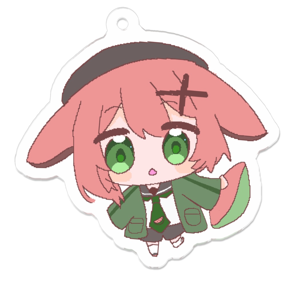 夏色めろろん　アクリルキーホルダー🍉