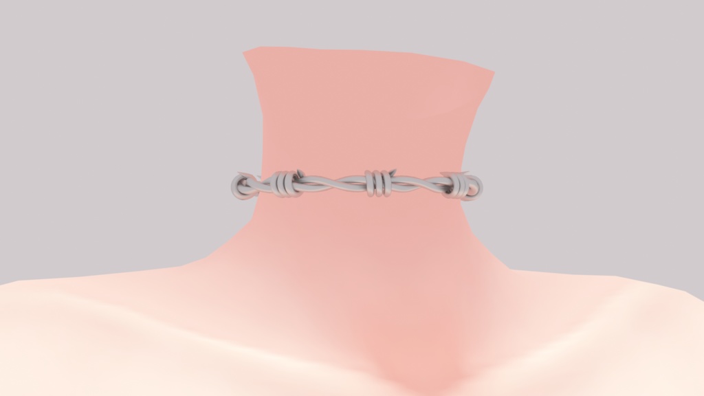  barbed wire collar for vrc *free*