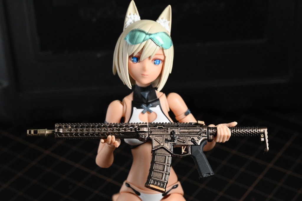 【塗装済】BAD556 1/10武器 ライフル メガミデバイス figma