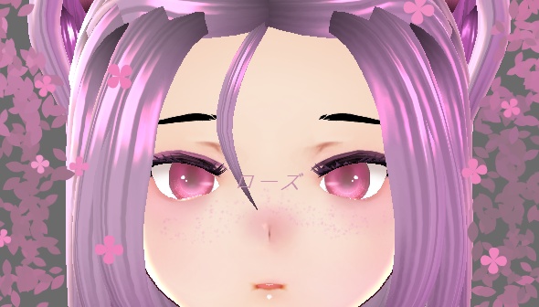 【VRoid】 Shining Eyes (Pink Ver) - ローズ