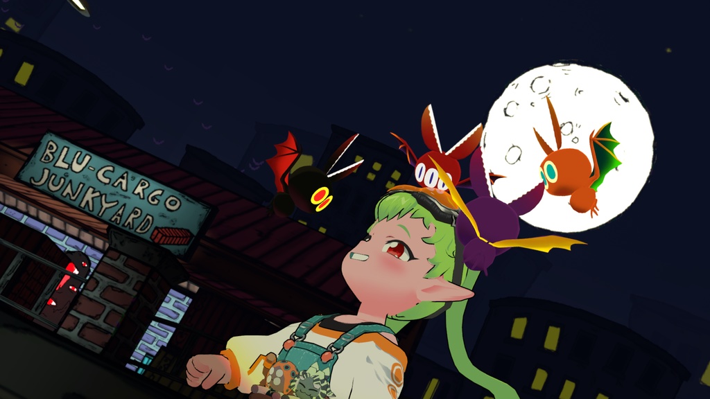 【追従ペット】シザーズバット【VRChat】