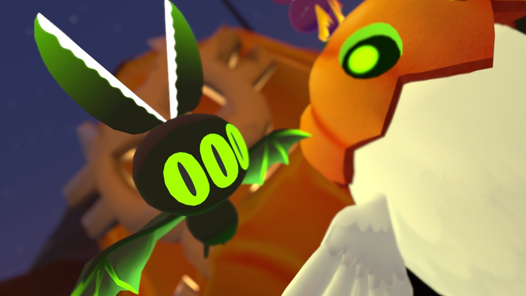 【追従ペット】シザーズバット【VRChat】