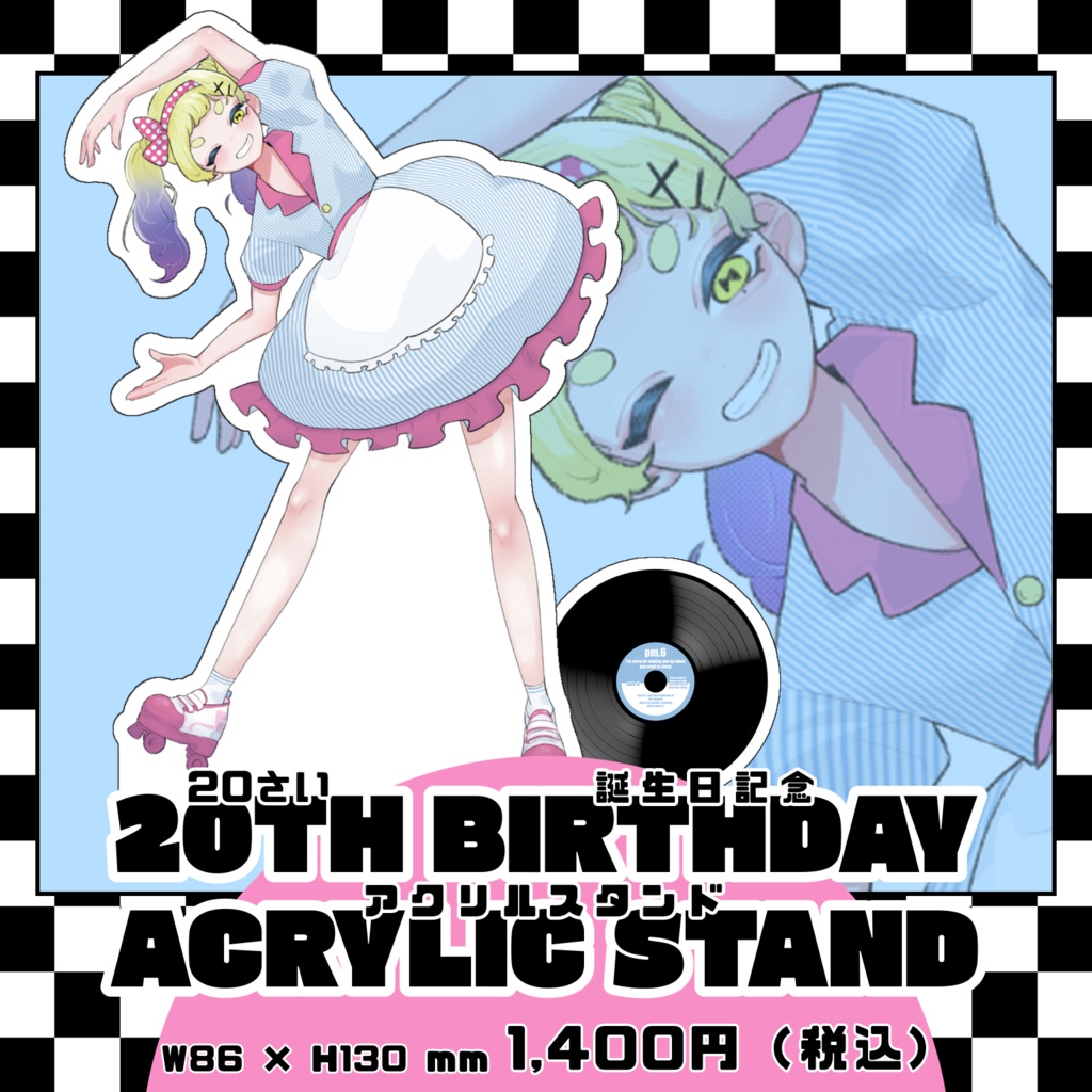 【誕生日記念】こと゛もちゃんアクリルスタンド【アメリカンダイナー】