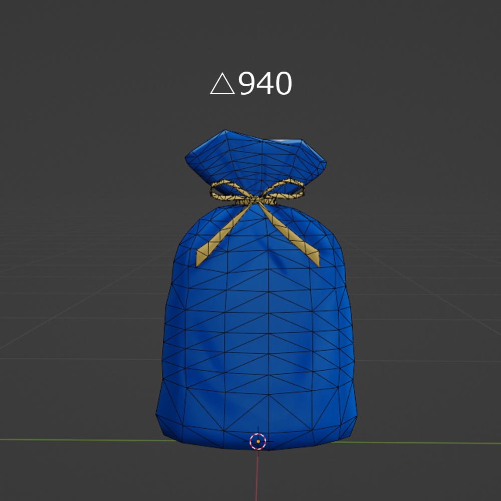 【3D】プレゼントラッピング袋 カラー3種